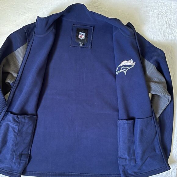 G-III Apparel Group NFL Denver Broncos Men's Blue Gray Full Zip Jacket Size XL - Picture 6 of 9